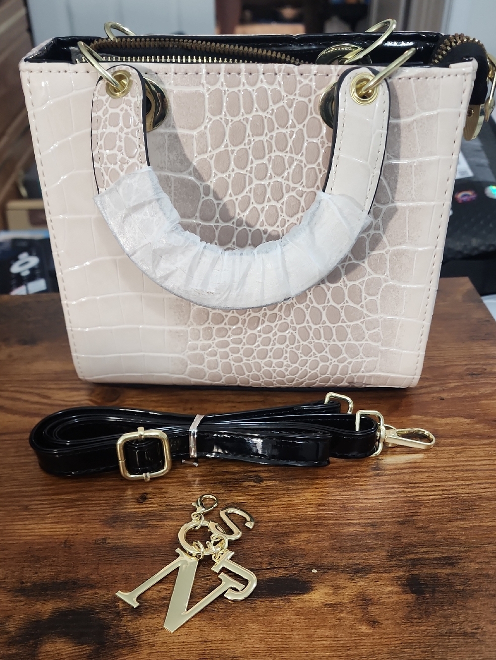 Luxury Elegant Crocodlie Embossed Tote Bag- Women's Fashion Handbag Shoulder And